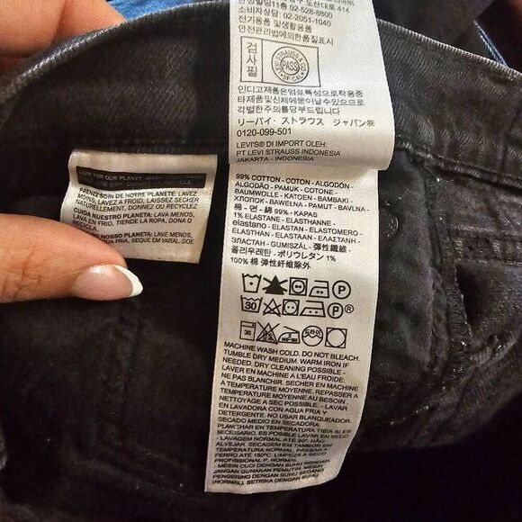 Levi's 502 x Justin Timberlake Premium Slim Black Jeans 29x32 - Picture 8 of 10